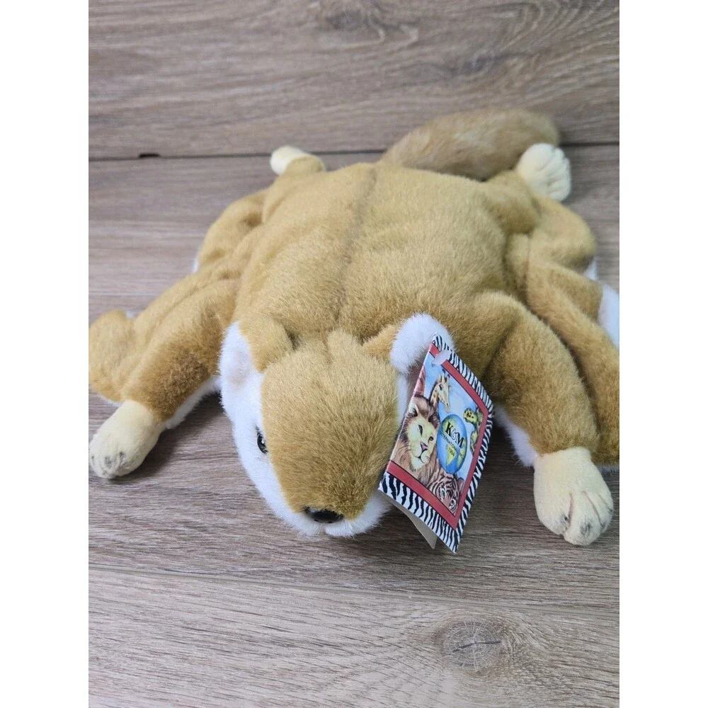 Lot Of 2 --  K&M International Turtle & Squirrel Hand Puppets Plush Soft Toy
